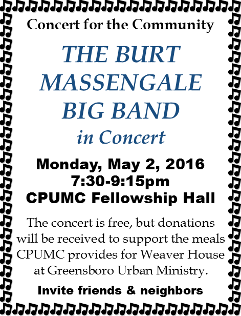 Benefit Concert Flyer May 2 2016